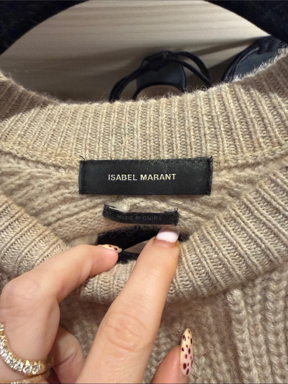 Isabel Marant beige ribbed